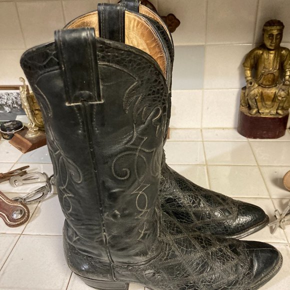 JUSTIN ALLIGATOR BOOTS 10 D main image 13